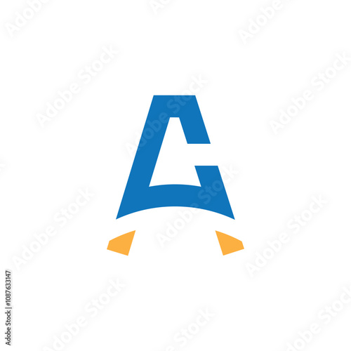 initial ca letter logo design vector template, ca logo design vector for monogram, ac logo design for business, initial ac letter logo vector template, CA Alphabet letters Initials Monogram logo AC, C