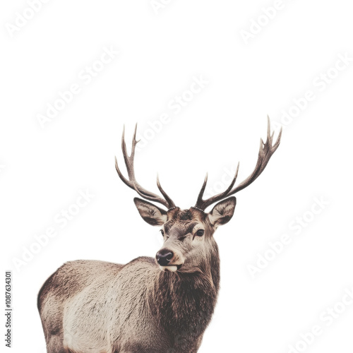 Noble Stag in Serene Landscape