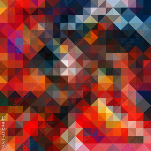 Colorful polygonal abstract background. Low poly effect. Polygon backdrop.