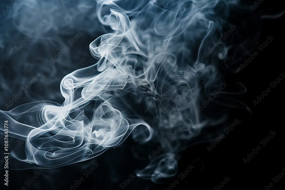 Fototapeta premium smoke black screen