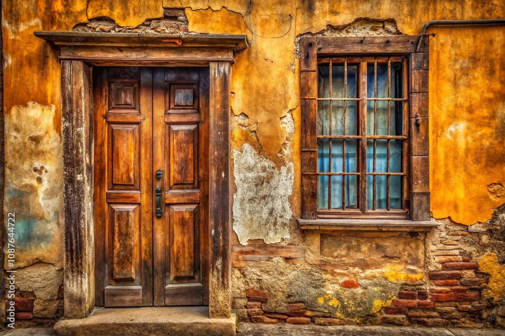 Exploring antique wooden windows and doors in urban decay. Exploring antique wooden windows and doors in urban decay.