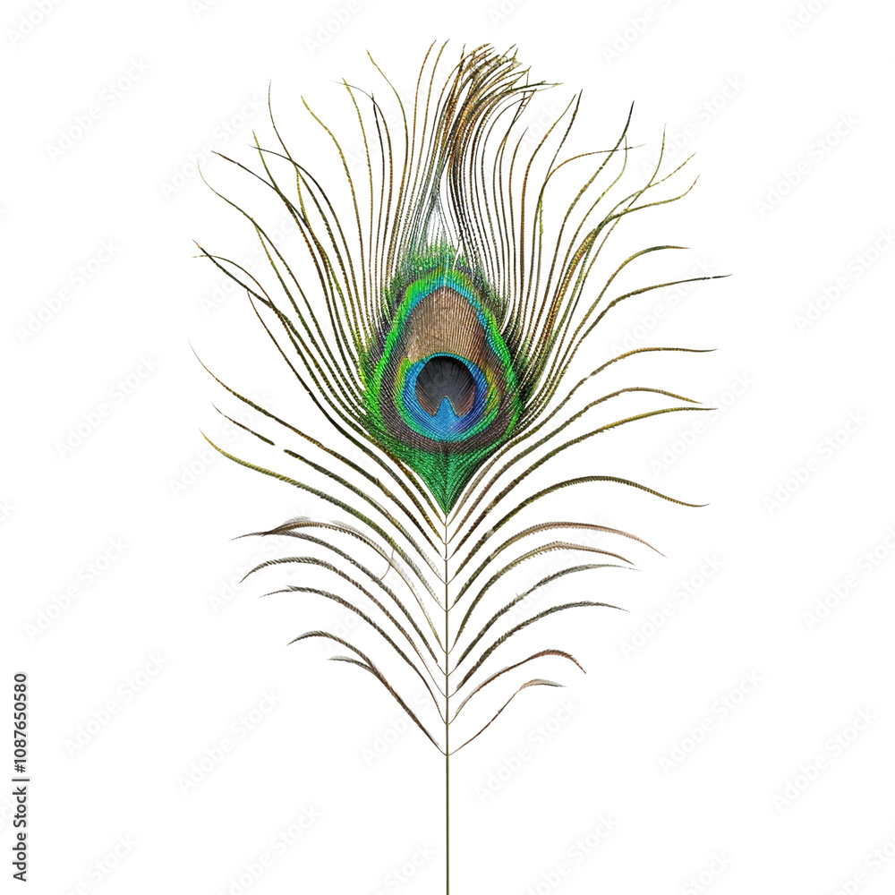 Obraz premium Peacock Feather Close Up