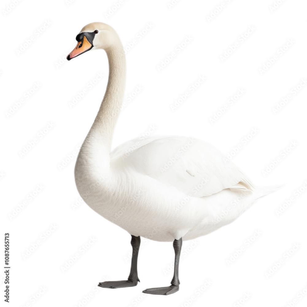 Majestic Swan in Elegant Pose Majestic Swan in Elegant Pose