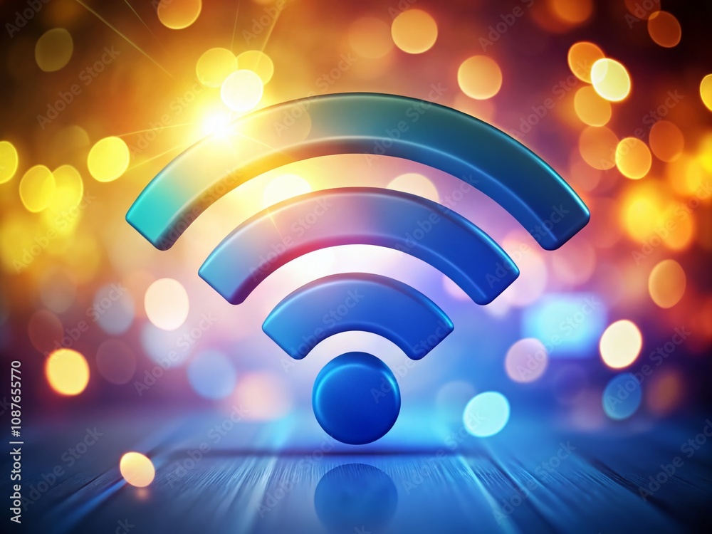 Obraz premium WiFi Connection Illustration - High Depth of Field
