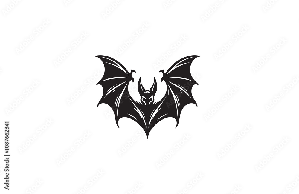 bat silhouette vector outline art illustration logo design bat silhouette vector outline art illustration logo design