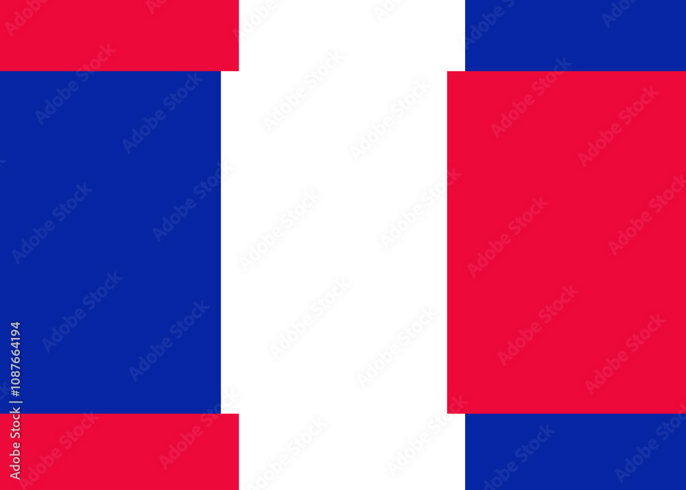 design style as the flag of france, french elements, flat-style background design style as the flag of france, french elements, flat-style background