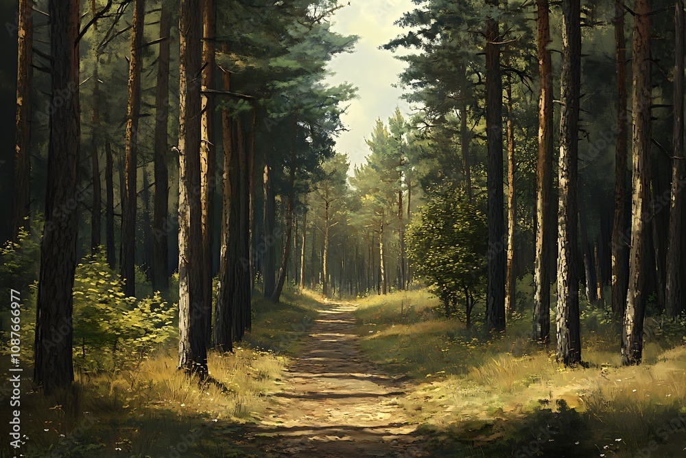 Obraz premium path in the woods