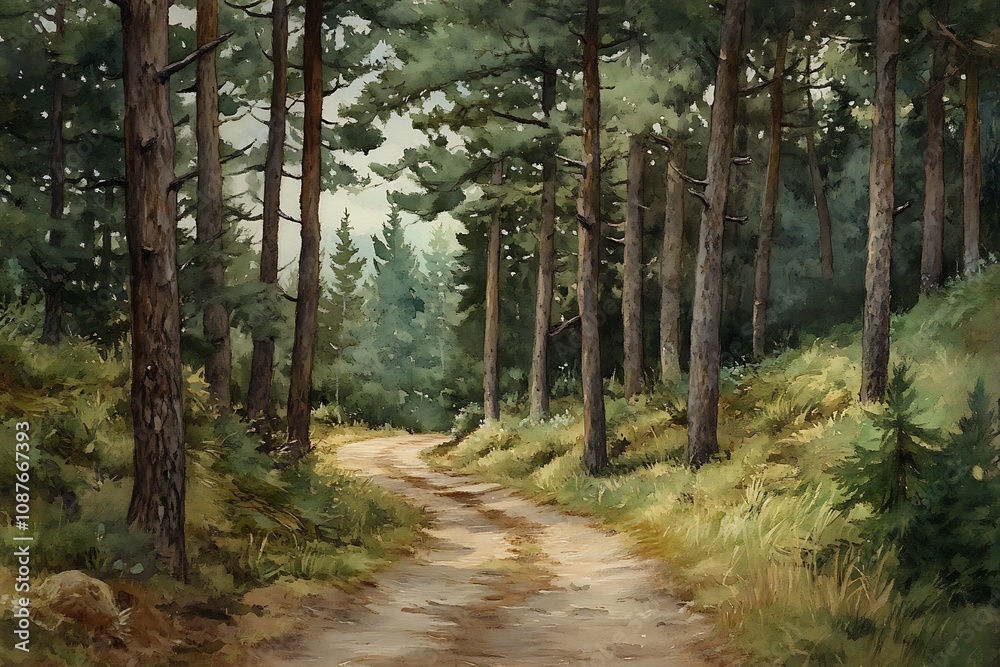 Obraz premium path in the woods