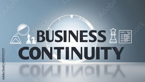 Business continuity management concept. 