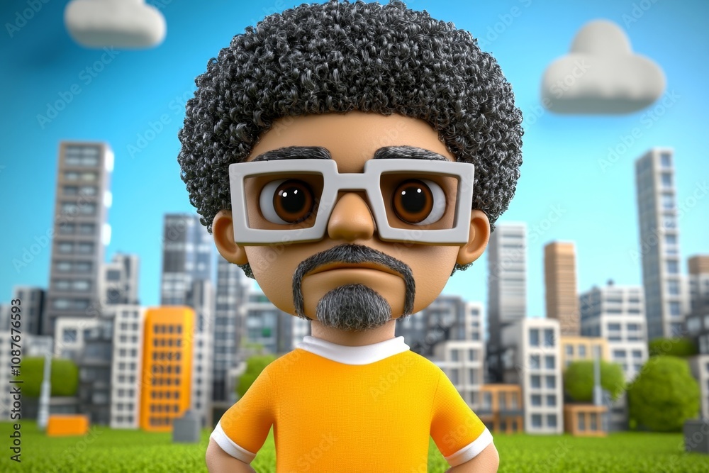 A pixel art character with an afro hairstyle, set in a retro game environment with vibrant and nostalgic colors A pixel art character with an afro hairstyle, set in a retro game environment with vibrant and nostalgic colors