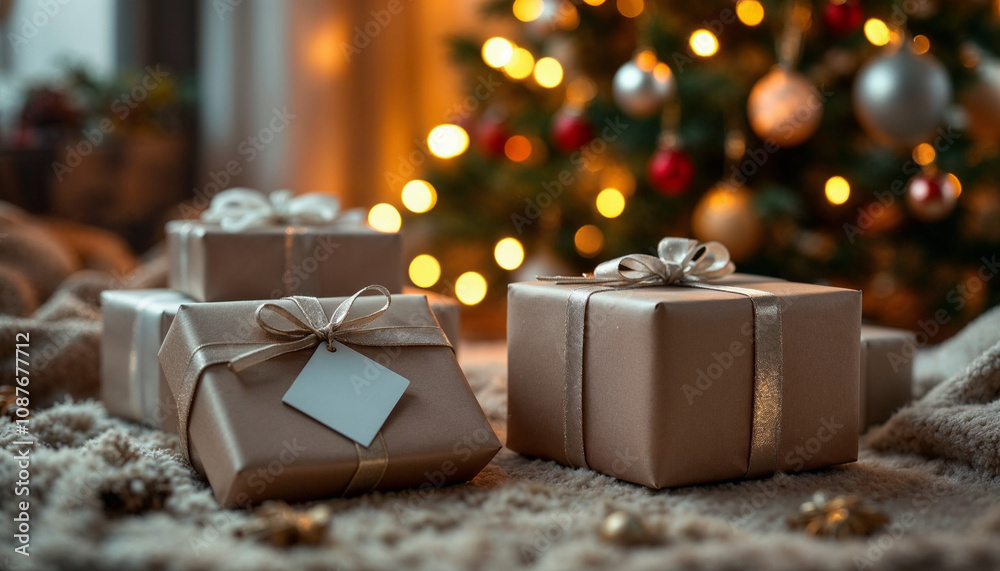 Cozy living room with wrapped gifts under a tree, evoking warmth and anticipation.
Cozy living room with wrapped gifts under a tree, evoking warmth and anticipation.