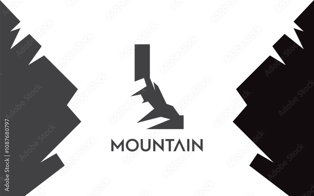 L Letter logo mountain for identity. letter templatefor your brand L Letter logo mountain for identity. letter templatefor your brand