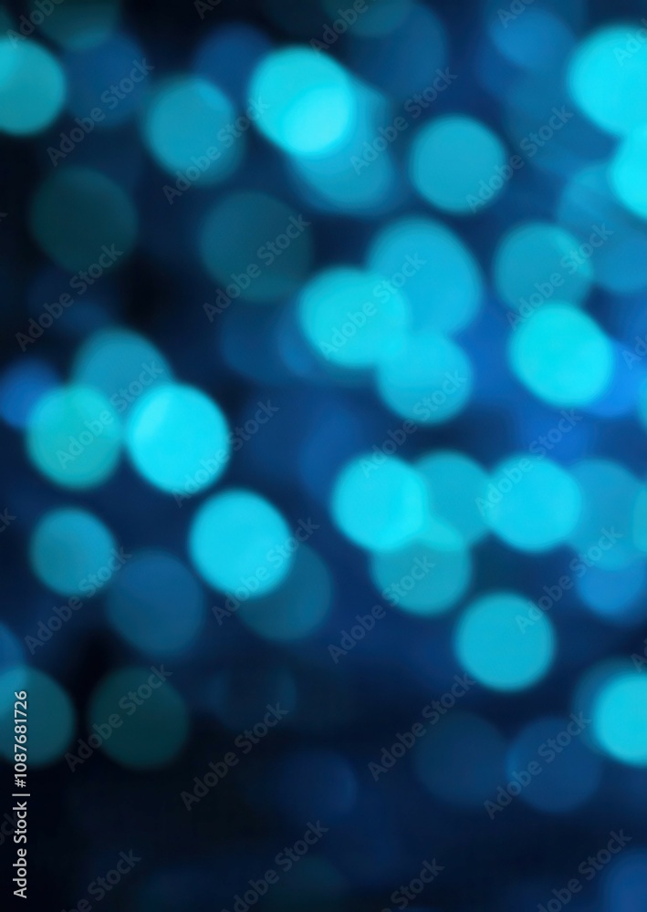 An abstract image featuring a bokeh effect with numerous out of focus blue and teal circles on a dark background An abstract image featuring a bokeh effect with numerous out of focus blue and teal circles on a dark background