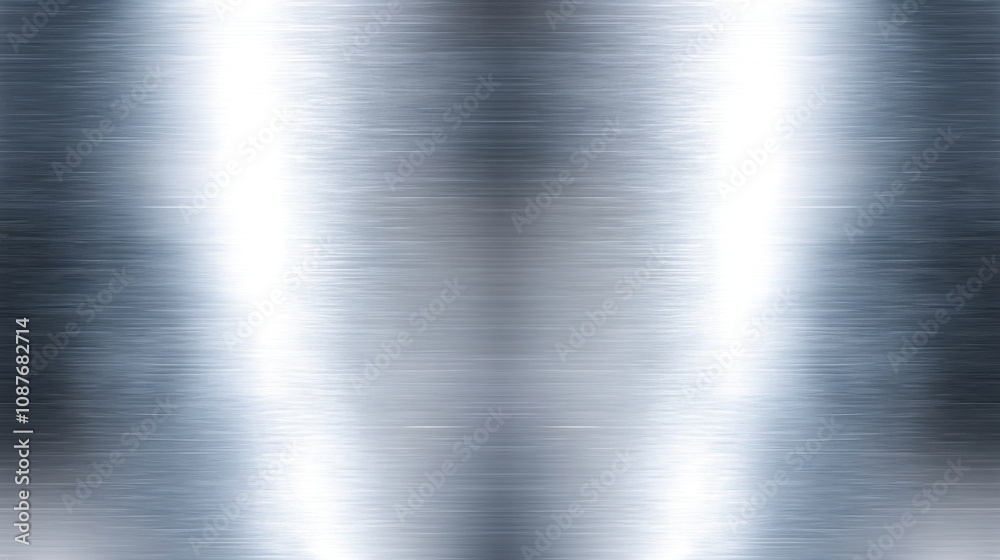 Reflective metallic surface with a smooth, futuristic shine, soft reflections, ideal for a modern background Reflective metallic surface with a smooth, futuristic shine, soft reflections, ideal for a modern background