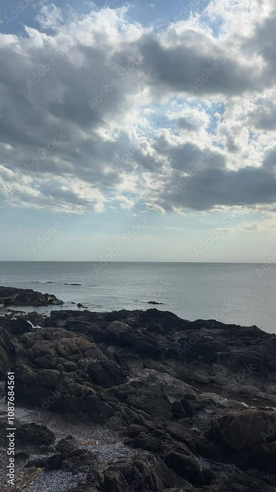 Views of the Atlantic Ocean from the promenade of Punta del Este, Uruguay Views of the Atlantic Ocean from the promenade of Punta del Este, Uruguay