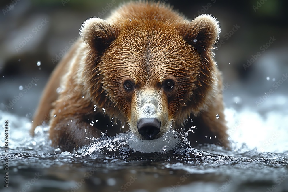 Grizzly bears are powerful mammals with a hump of muscle on their shoulders
