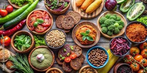 Overhead Flatlay of Vibrant...
