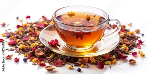 Aromatic Herbal Tea Close-u...