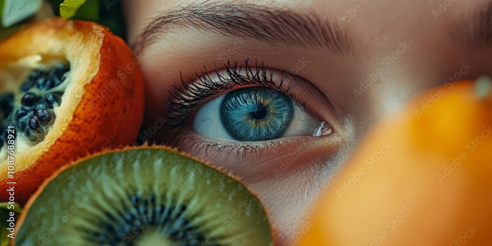 Nourishing food for healthy eyes and improved eyesight. A variety of ...