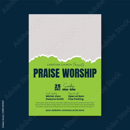 editable Church worship conference a4 size print ready flyer or poster template, online webinar talk show flyer, charity fund raising flyer or leaflet design