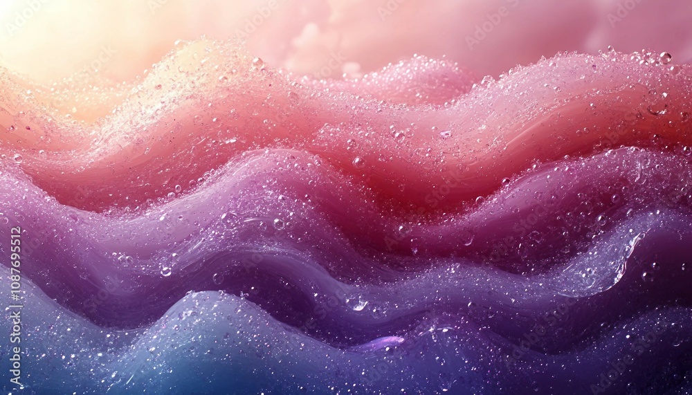 Obraz premium Pearlescent Elegance: A Subtle Iridescent Touch, soft pearlescent background with hues of white, pink, and lavender.