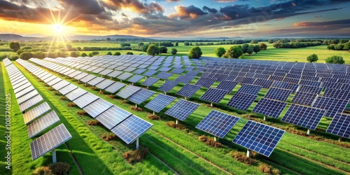 Sunset Solar Farm Aerial Vi...