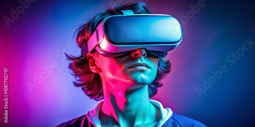 Neon-Lit VR Experience Clos...