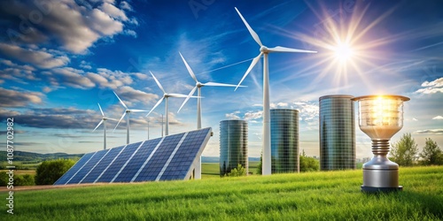 Green Energy Landscape Sola...