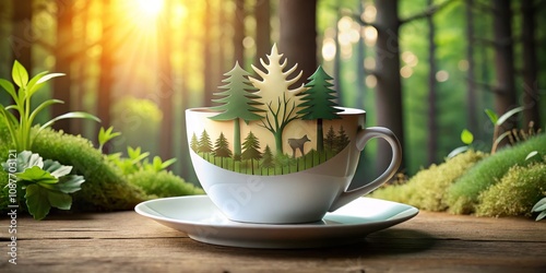Forest in a Cup Nature Scen...