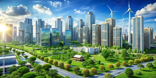Eco-Cityscape High-Rise Bui...