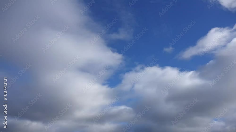 A fast-moving cloudscape from a timelapse video A fast-moving cloudscape from a timelapse video