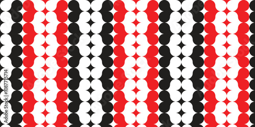 abstract colorful seamless pattern with red and black hearts for textile, creative painting. hearts pattern for print. vintage print.