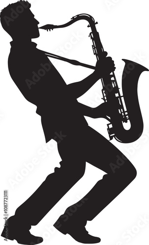 Saxophone Player Silhouette