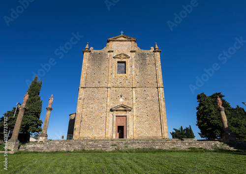 .Santi Giusto e Clemente (also known as San Giusto Nuovo), an ancient church in Volterra, Tuscany, Italy