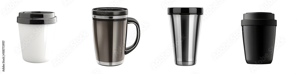 Coffee Mug – A Container for Drinking Coffee or Other Beverages, Often Insulated Isolated on Clear White Background Highly Detailed Coffee Mug – A Container for Drinking Coffee or Other Beverages, Often Insulated Isolated on Clear White Background Highly Detailed
