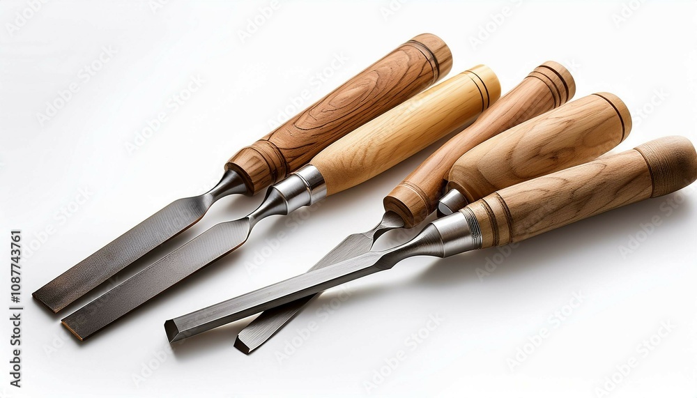 Fototapeta premium garden tools on wooden background