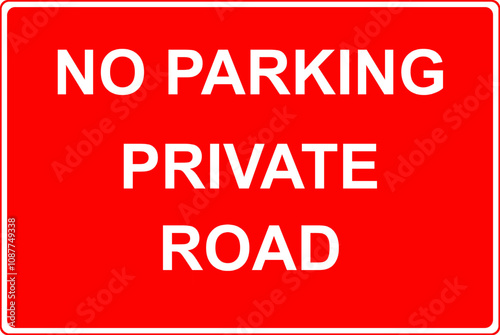 No parking sign