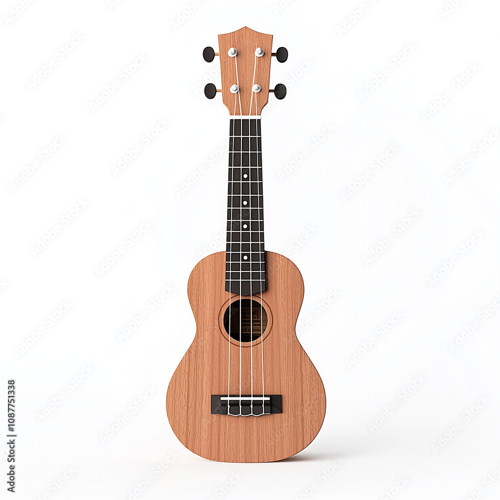 Obraz premium Ukulele Isolated on White Background