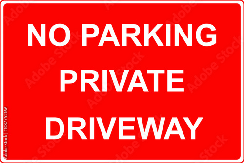 No parking sign