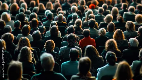Wallpaper Mural Engaged Audience Listening to Inspiring Business Seminar Speaker in a Large Modern Conference Hall new beautiful stock video footage animation AI Torontodigital.ca