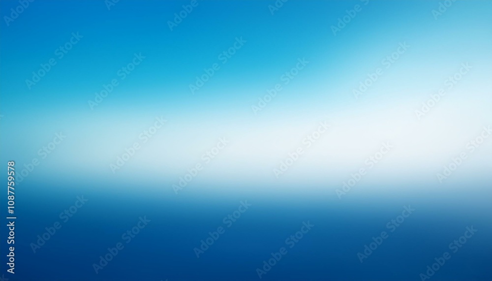 Obraz premium A blurred gradient background transitioning from white to blue, embodying a tranquil and creative concept. Generative AI