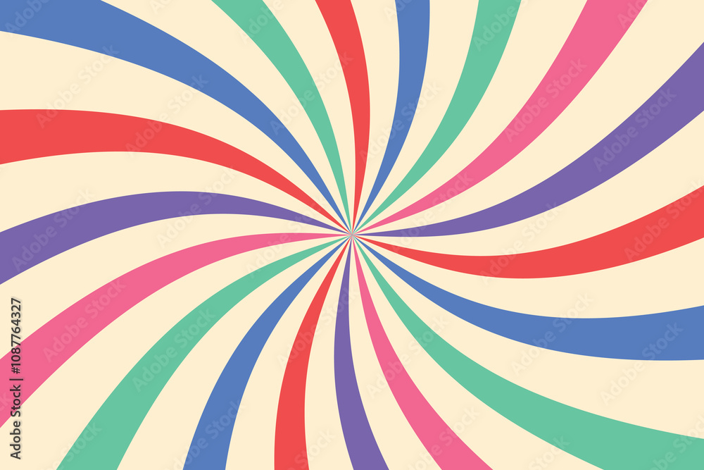 Retro summer design. Sun background. Vector illustration
