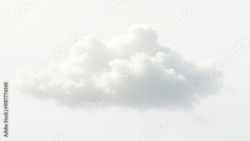 A serene view of soft, fluffy white clouds floating against a pale blue sky. Perfect for nature, weather, and peaceful background themes. Ideal for inspirational, minimalist, and airy designs.