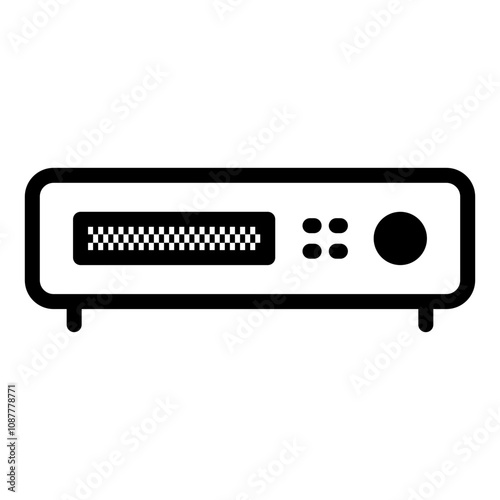 DVR icon. Electronic device icon