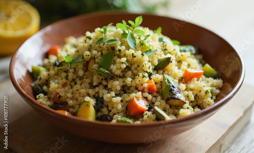 Lemon Herb Quinoa with Roasted Veggies