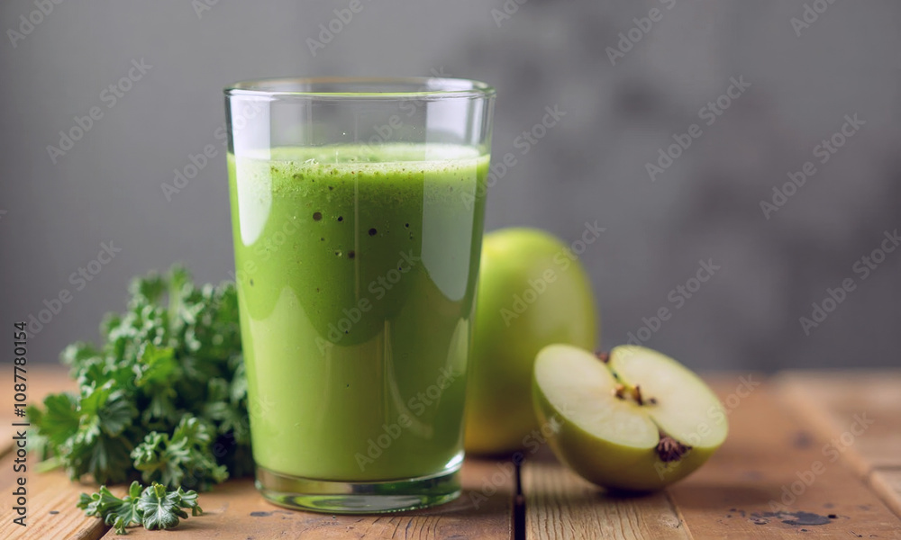 Fresh Green Apple and Kale Smoothie Fresh Green Apple and Kale Smoothie
