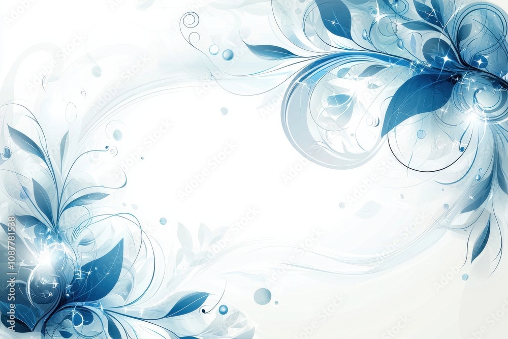 Abstract blue and white waves forming a soothing pattern Abstract blue and white waves forming a soothing pattern
