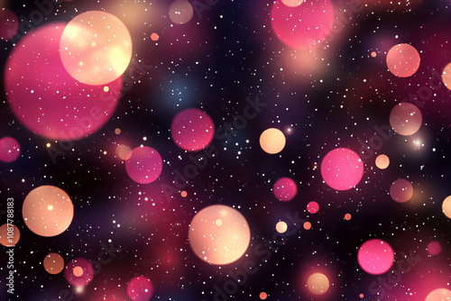 Wallpaper Mural Abstract warm bokeh background with glowing light rays, festive design elements, perfect for holiday decor, celebratory themes, or artistic projects with a vibrant atmosphere Torontodigital.ca