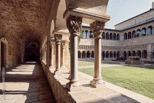 4th century monastery with architectural details photo