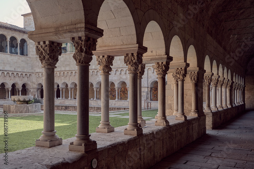 4th century monastery with architectural details photo